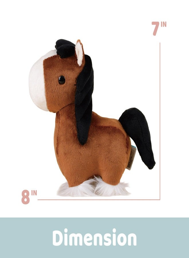 Bellzi Horse - 6.75" Cute Stuffed Animal Plush Toy - Soft & Adorable Horsi Plushie Gift - Perfect Present for All Ages - Mini Clydesdale - Image 5